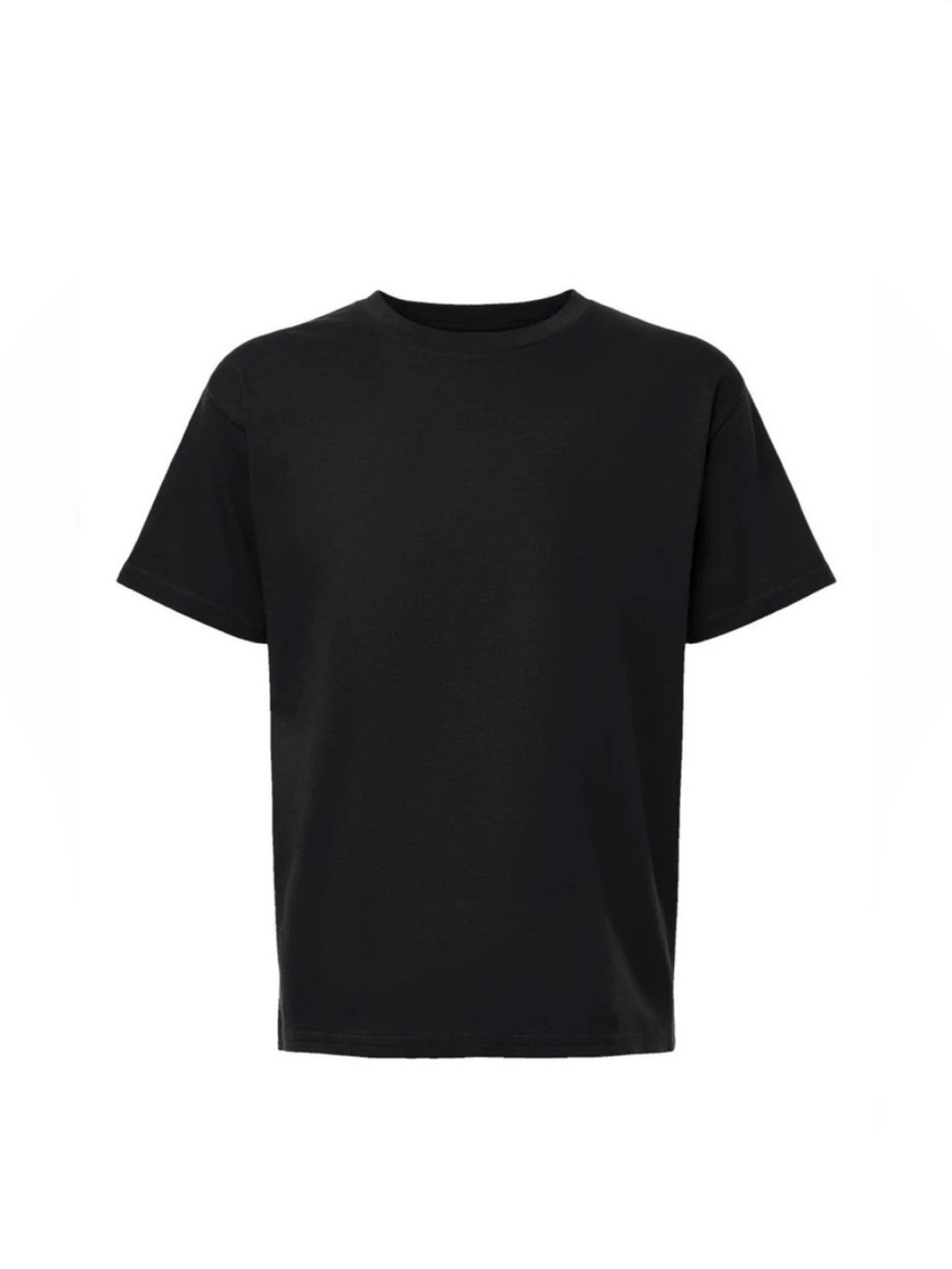AMERICAN APPAREL SMALL KIDS 4PK T-SHIRTS - BLACK SIZE 10 (NEW WITH TAGS) A13